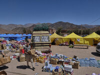 Morocco, Talat N'Yaaqoub, 2023-09-13. In the village of Talat N'Yaaqoub, a large-scale mobilisation was organised to help the victims of the...