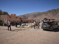 Morocco, Talat N'Yaaqoub, 2023-09-13. In the village of Talat N'Yaaqoub, a large-scale mobilisation was organised to help the victims of the...