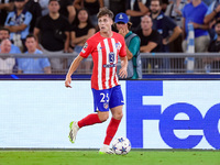 Rodrigo Riquelme of Atletico de Madrid during the UEFA Champions League Group E match between SS Lazio v Atletico de Madrid at Stadio Olimpi...