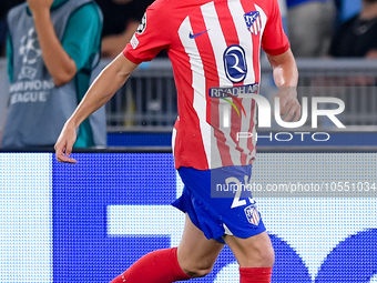 Rodrigo Riquelme of Atletico de Madrid during the UEFA Champions League Group E match between SS Lazio v Atletico de Madrid at Stadio Olimpi...