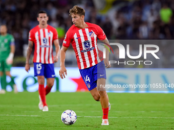 Marcos Llorente of Atletico de Madrid during the UEFA Champions League Group E match between SS Lazio v Atletico de Madrid at Stadio Olimpic...