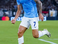 Felipe Anderson of SS Lazio during the UEFA Champions League Group E match between SS Lazio v Atletico de Madrid at Stadio Olimpico Roma on...