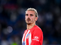 Antoine Griezmann of Atletico de Madrid looks on during the UEFA Champions League Group E match between SS Lazio v Atletico de Madrid at Sta...