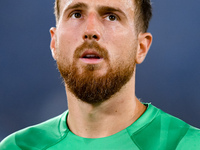 Jan Oblak of Atletico de Madrid looks on during the UEFA Champions League Group E match between SS Lazio v Atletico de Madrid at Stadio Olim...