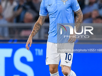 Luis Alberto of SS Lazio during the UEFA Champions League Group E match between SS Lazio v Atletico de Madrid at Stadio Olimpico Roma on Sep...