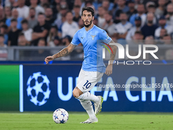 Luis Alberto of SS Lazio during the UEFA Champions League Group E match between SS Lazio v Atletico de Madrid at Stadio Olimpico Roma on Sep...