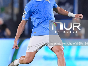 Gil Patric of SS Lazio during the UEFA Champions League Group E match between SS Lazio v Atletico de Madrid at Stadio Olimpico Roma on Septe...