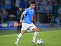 Adam Marusic of SS Lazio during the UEFA Champions League Group E match between SS Lazio v Atletico de Madrid at Stadio Olimpico Roma on Sep...