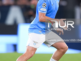 Gil Patric of SS Lazio during the UEFA Champions League Group E match between SS Lazio v Atletico de Madrid at Stadio Olimpico Roma on Septe...