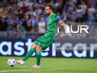 Jan Oblak of Atletico de Madrid during the UEFA Champions League Group E match between SS Lazio v Atletico de Madrid at Stadio Olimpico Roma...