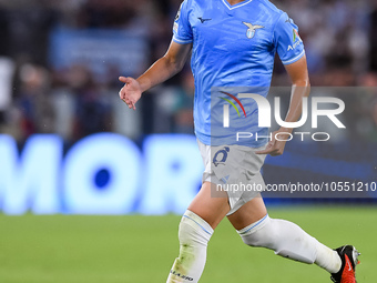 Daichi Kamada of SS Lazio during the UEFA Champions League Group E match between SS Lazio v Atletico de Madrid at Stadio Olimpico Roma on Se...