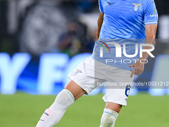 Daichi Kamada of SS Lazio during the UEFA Champions League Group E match between SS Lazio v Atletico de Madrid at Stadio Olimpico Roma on Se...