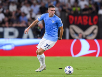 Adam Marusic of SS Lazio during the UEFA Champions League Group E match between SS Lazio v Atletico de Madrid at Stadio Olimpico Roma on Sep...