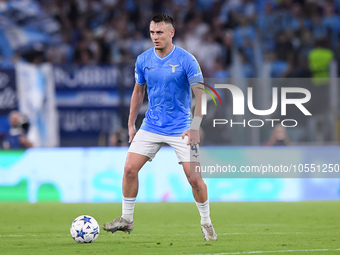 Gil Patric of SS Lazio during the UEFA Champions League Group E match between SS Lazio v Atletico de Madrid at Stadio Olimpico Roma on Septe...