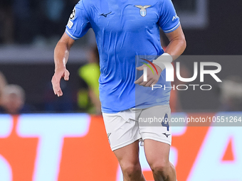 Gil Patric of SS Lazio during the UEFA Champions League Group E match between SS Lazio v Atletico de Madrid at Stadio Olimpico Roma on Septe...