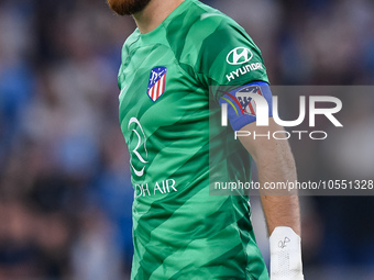 Jan Oblak of Atletico de Madrid looks on during the UEFA Champions League Group E match between SS Lazio v Atletico de Madrid at Stadio Olim...