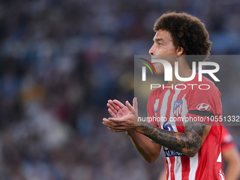 Axel Witsel of Atletico de Madrid gestures during the UEFA Champions League Group E match between SS Lazio v Atletico de Madrid at Stadio Ol...