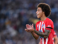 Axel Witsel of Atletico de Madrid gestures during the UEFA Champions League Group E match between SS Lazio v Atletico de Madrid at Stadio Ol...