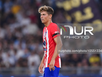 Marcos Llorente of Atletico de Madrid looks on during the UEFA Champions League Group E match between SS Lazio v Atletico de Madrid at Stadi...