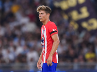 Marcos Llorente of Atletico de Madrid looks on during the UEFA Champions League Group E match between SS Lazio v Atletico de Madrid at Stadi...