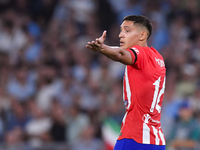 Nahuel Molina of Atletico de Madrid during the UEFA Champions League Group E match between SS Lazio v Atletico de Madrid at Stadio Olimpico...