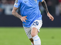 Manuel Lazzari of SS Lazio during the UEFA Champions League Group E match between SS Lazio v Atletico de Madrid at Stadio Olimpico Roma on S...