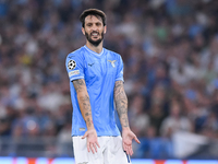 Luis Alberto of SS Lazio looks dejected during the UEFA Champions League Group E match between SS Lazio v Atletico de Madrid at Stadio Olimp...