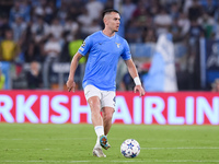 Adam Marusic of SS Lazio during the UEFA Champions League Group E match between SS Lazio v Atletico de Madrid at Stadio Olimpico Roma on Sep...