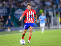 Marcos Llorente of Atletico de Madrid during the UEFA Champions League Group E match between SS Lazio v Atletico de Madrid at Stadio Olimpic...