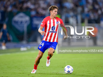 Marcos Llorente of Atletico de Madrid during the UEFA Champions League Group E match between SS Lazio v Atletico de Madrid at Stadio Olimpic...