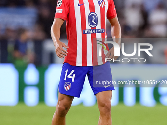 Marcos Llorente of Atletico de Madrid during the UEFA Champions League Group E match between SS Lazio v Atletico de Madrid at Stadio Olimpic...