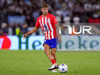 Marcos Llorente of Atletico de Madrid during the UEFA Champions League Group E match between SS Lazio v Atletico de Madrid at Stadio Olimpic...