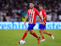 Saul Niguez of Atletico de Madrid during the UEFA Champions League Group E match between SS Lazio v Atletico de Madrid at Stadio Olimpico Ro...