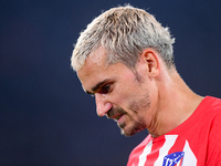 Antoine Griezmann of Atletico de Madrid looks on during the UEFA Champions League Group E match between SS Lazio v Atletico de Madrid at Sta...