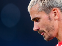 Antoine Griezmann of Atletico de Madrid looks on during the UEFA Champions League Group E match between SS Lazio v Atletico de Madrid at Sta...