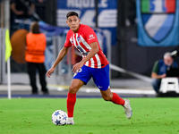 Nahuel Molina of Atletico de Madrid during the UEFA Champions League Group E match between SS Lazio v Atletico de Madrid at Stadio Olimpico...