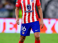 Nahuel Molina of Atletico de Madrid during the UEFA Champions League Group E match between SS Lazio v Atletico de Madrid at Stadio Olimpico...