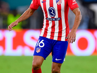 Nahuel Molina of Atletico de Madrid during the UEFA Champions League Group E match between SS Lazio v Atletico de Madrid at Stadio Olimpico...