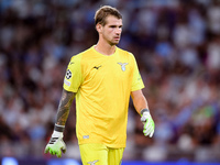 Ivan Provedel of SS Lazio looks on during the UEFA Champions League Group E match between SS Lazio v Atletico de Madrid at Stadio Olimpico R...