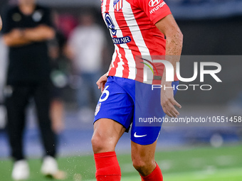 Nahuel Molina of Atletico de Madrid during the UEFA Champions League Group E match between SS Lazio v Atletico de Madrid at Stadio Olimpico...