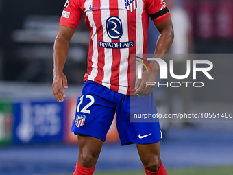 Samuel Lino of Atletico de Madrid during the UEFA Champions League Group E match between SS Lazio v Atletico de Madrid at Stadio Olimpico Ro...