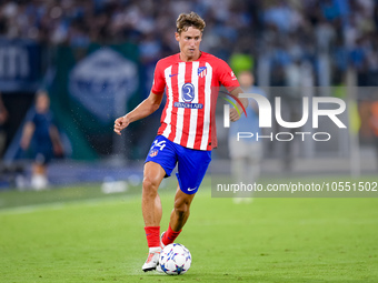 Marcos Llorente of Atletico de Madrid during the UEFA Champions League Group E match between SS Lazio v Atletico de Madrid at Stadio Olimpic...