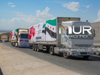 Entry of cancer diagnosis and treatment devices for the first time into northwestern Syria through the ''Al-Hammam'' border crossing with Tu...