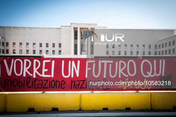 In Rome, Italy, on October 2, 2023, the students of La Sapienza University are continuing to protest against high rents by sleeping in tents...