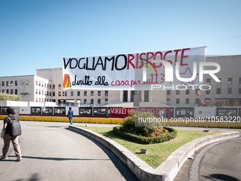 In Rome, Italy, on October 2, 2023, the students of La Sapienza University are continuing to protest against high rents by sleeping in tents...