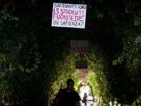 In Rome, Italy, on October 2, 2023, the students of La Sapienza University are continuing to protest against high rents by sleeping in tents...