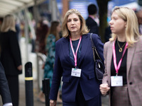 Penny Mordaunt MP, Leader of the House of Commons, during the Conservative Party Conference at Manchester Central Convention Complex, Manche...