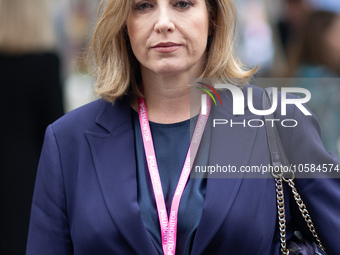 Penny Mordaunt MP, Leader of the House of Commons, during the Conservative Party Conference at Manchester Central Convention Complex, Manche...