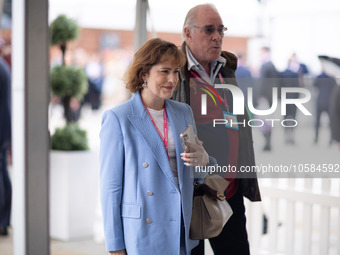 Victoria Atkins MP, Financial Secretary to the Treasury, during the Conservative Party Conference at Manchester Central Convention Complex,...