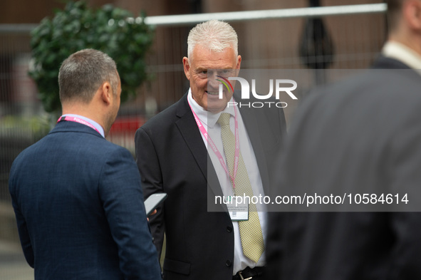 Lee Anderson MP during the Conservative Party Conference at Manchester Central Convention Complex, Manchester on Monday 2nd October 2023. 